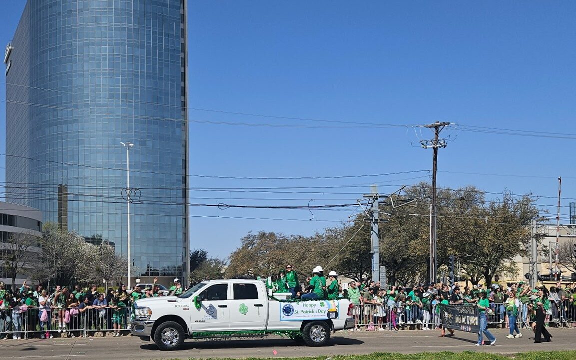 Emertech Electrical float in the Greenville Avenue Parade in Dallas, TX 75206